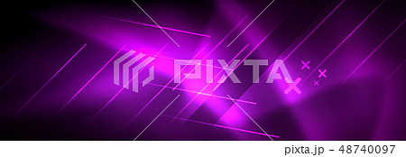 Shiny glowing lights neon color design background Shiny glowing lights neon color design background 48740097