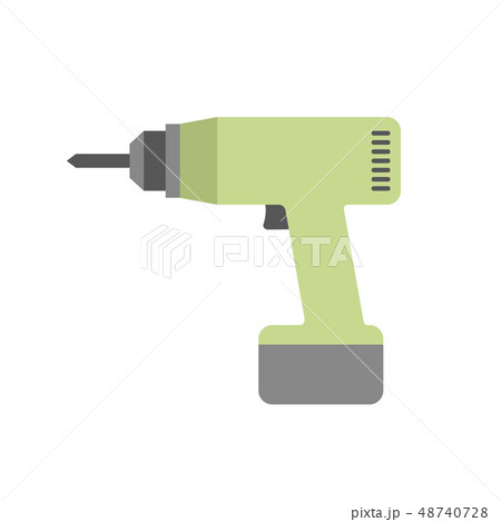 電動ドライバーのイラスト素材