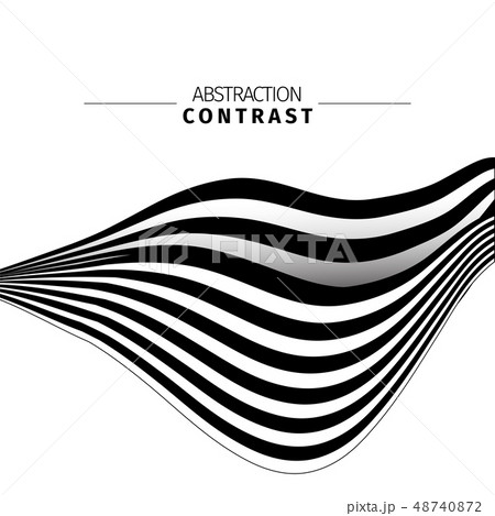 Abstract black and white stripes color background 48740872