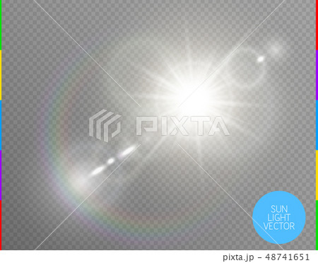 Vector transparent sunlight special lens flare 48741651