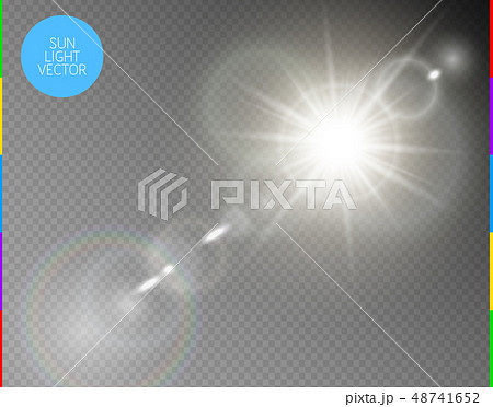 Vector transparent sunlight special lens flare 48741652