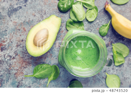 Healthy green smoothie Healthy green smoothie 48743520