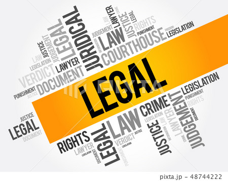 Legal word cloud collage Legal word cloud collage 48744222