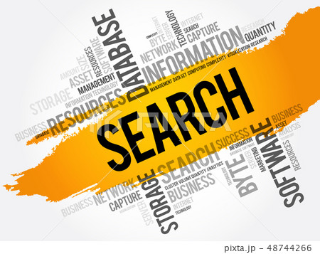 SEARCH word cloud collage SEARCH word cloud collage 48744266