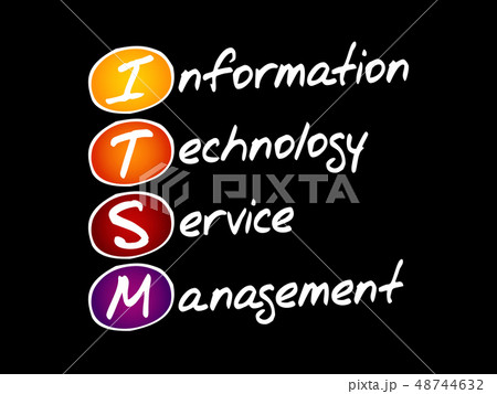 ITSM, acronym business concept 48744632