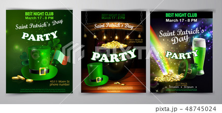 Vector St. Patrick s Day poster design template 48745024