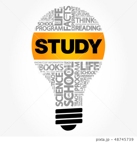 STUDY bulb word cloud STUDY bulb word cloud 48745739