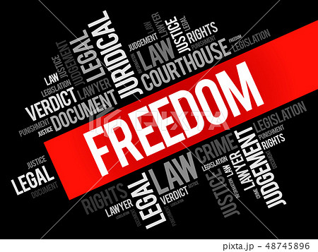 Freedom word cloud collage Freedom word cloud collage 48745896