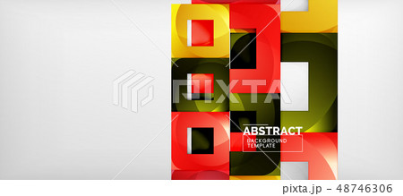 Abstract squares geometric background can be used in cover design, book design, website background 48746306