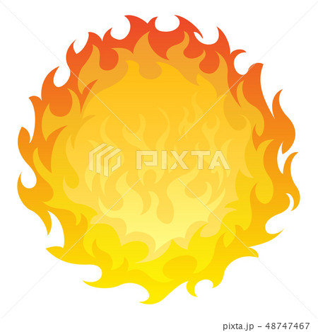 Round fireball. Design element 48747467