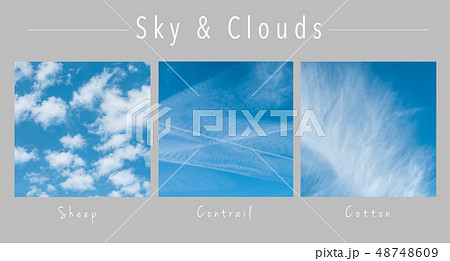 collection of Sky & Clouds - collage with text 48748609