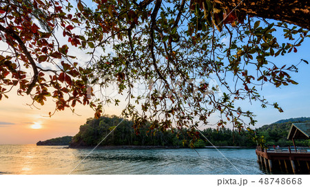 Sunset over the sea at Tarutao island, Thailand Sunset over the sea at Tarutao island, Thailand 48748668