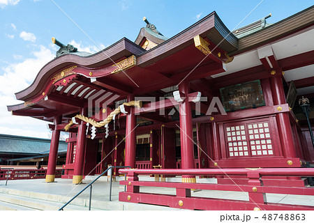 笠間稲荷神社 拝殿 (茨城県笠間市) 2019年3月現在 笠間稲荷神社 拝殿 (茨城県笠間市) 2019年3月現在 48748863