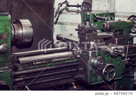 Metalworking machines working mechanisms are shot  48749274