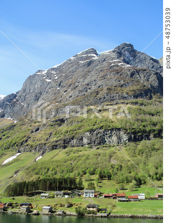 フィヨルド ノルウェーの 麓 48753039