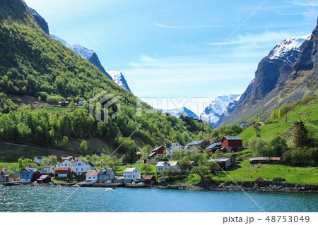 湖 風景 湖畔 48753049
