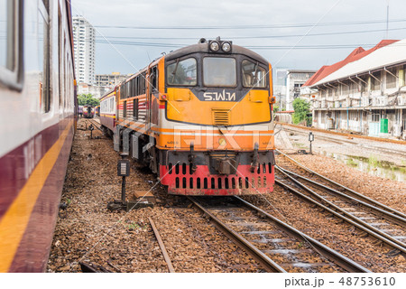 Thai railway train Thai railway train 48753610