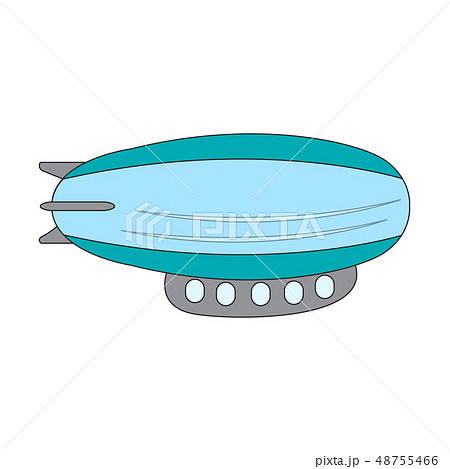 Isolated zeppelin cartoon 48755466