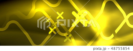 Shiny neon lights background, techno design, modern wallpaper for your project 48755854