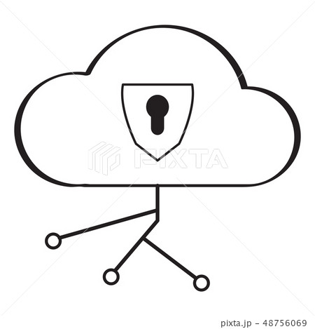 Cloud computing icon 48756069