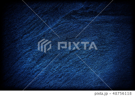 Blue texture dark slate background. Stone surface 48756118