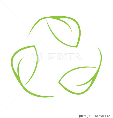 Isolated abstract recycling symbol Isolated abstract recycling symbol 48756432