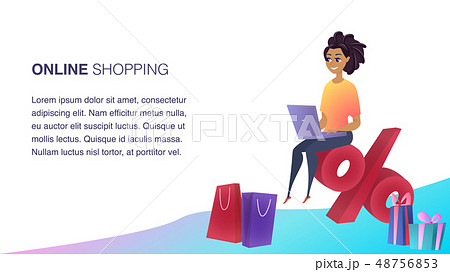 Online Shopping Website Element Vector Template Online Shopping Website Element Vector Template 48756853