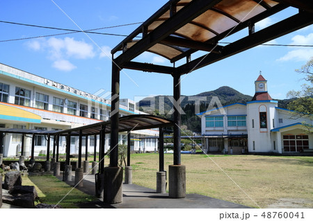 閉校した津貫小学校 48760041