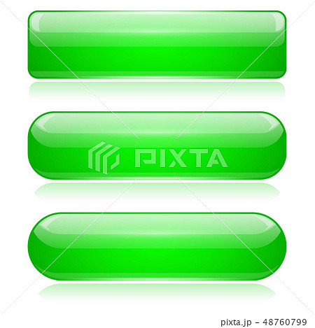 Green 3d glass buttons Green 3d glass buttons 48760799