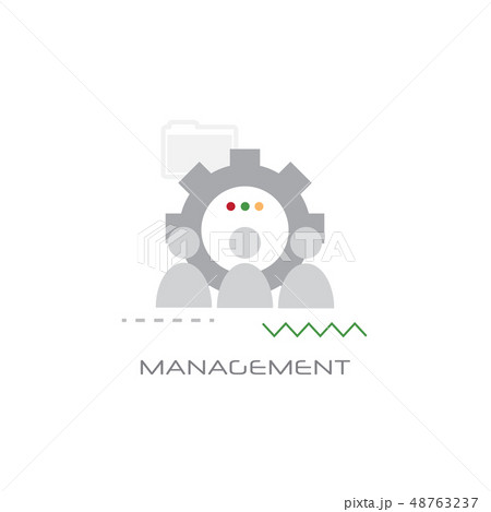 business team working process company work group management concept line style white background business team working process company work group management concept line style white background 48763237