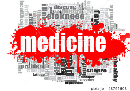 Medicine Word Cloud Designのイラスト素材 48765608 Pixta