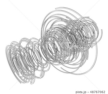 Abstract futuristic HUD object. Vector Abstract futuristic HUD object. Vector 48767062