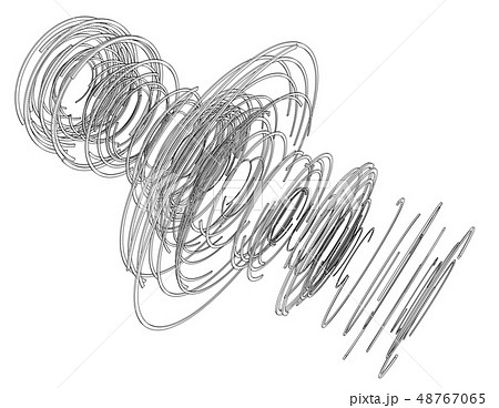 Abstract futuristic HUD object. Vector 48767065