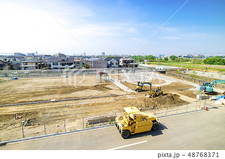 住宅地の建設予定地 更地 住宅地の建設予定地 更地 48768371