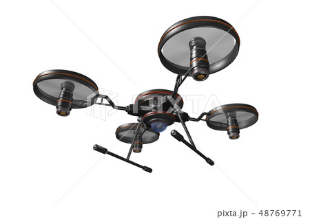 ドローン(カメラ付き・透過素材) 48769771