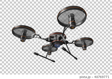 ドローン(カメラ付き・透過素材) 48769771