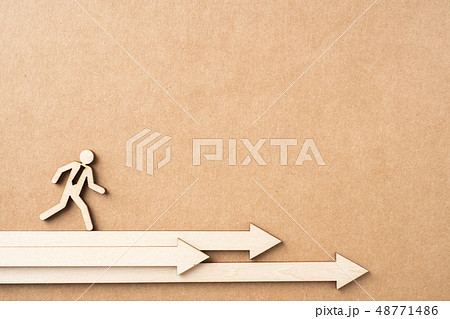 wooden businessman with leadership concept wooden businessman with leadership concept 48771486