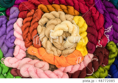 Silk weaving background Silk weaving background 48772085