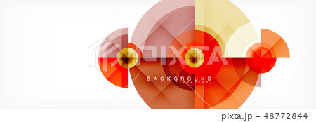 Geometric circle abstract background, creative geometric wallpaper. 48772844