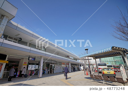 日本の川崎都市景観　東急電鉄　鷺沼駅前などを望む 48773248