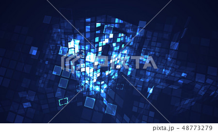 Abstract digital cyber protection security concept 48773279