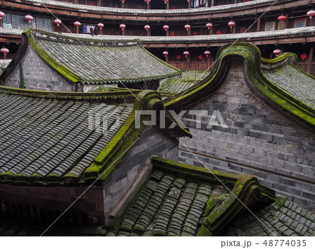 中国福建省永定南渓 客家土楼-衍香楼 / Yanxiang Lou (Tulou), China 48774035