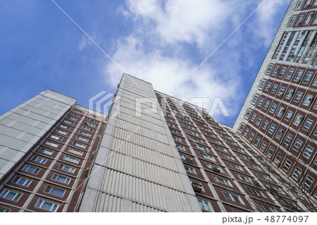 Modern skyscraper in the uptown of Moscow.  48774097