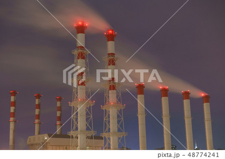 Industrial silhouettes of Moscow  48774241