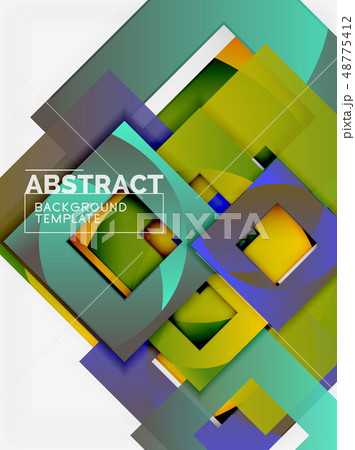 Background abstract squares, geometric minimal template 48775412