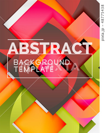 Background abstract squares, geometric minimal template 48775438