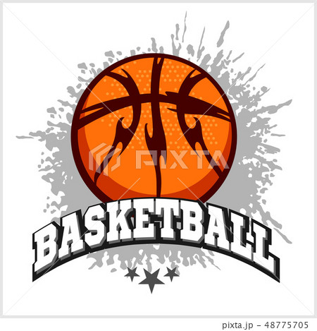 Basketball emblem for T-shirts, Posters, Banners, Prints Basketball emblem for T-shirts, Posters, Banners, Prints 48775705