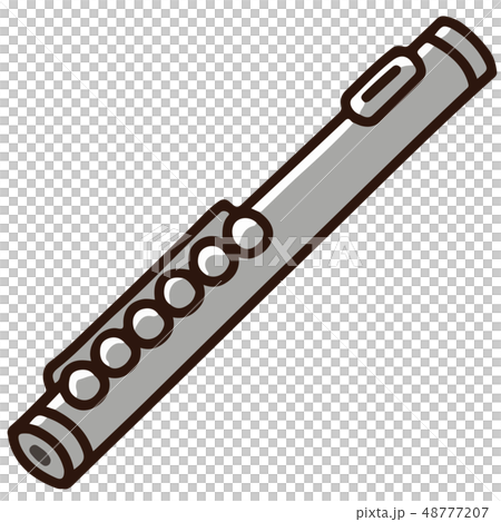 Simple And Cute Flute Illustration With Main Line Stock Illustration