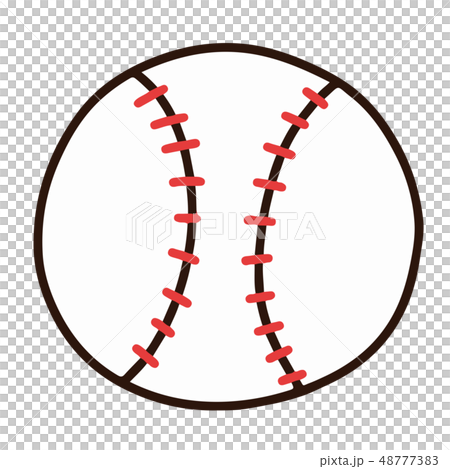 Simple And Cute Baseball Ball Illustration With Stock Illustration