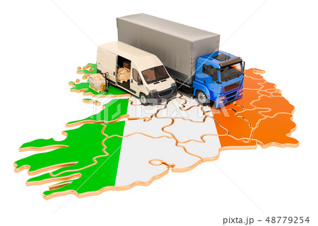 Shipping and Delivery in Ireland concept, 3D 48779254